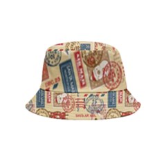 Letters Writing Paper Text Pattern Bucket Hat (kids) by Apenda