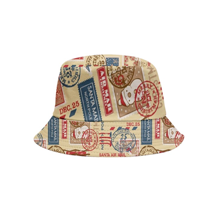 Letters Writing Paper Text Pattern Inside Out Bucket Hat (Kids)