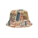 Letters Writing Paper Text Pattern Inside Out Bucket Hat (Kids) View5