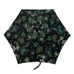 Pattern Flowers Plants Leaves Mini Folding Umbrellas