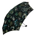 Pattern Flowers Plants Leaves Mini Folding Umbrellas View2