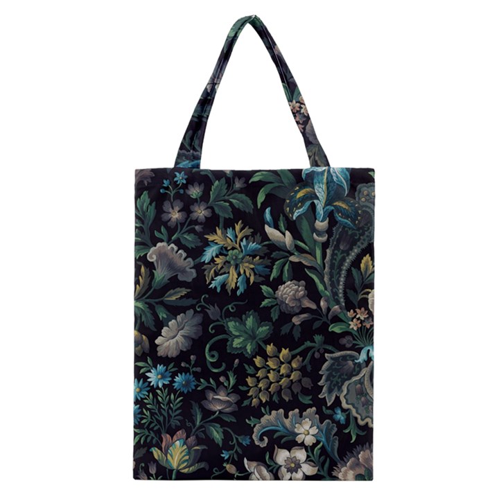 Pattern Flowers Plants Leaves Classic Tote Bag