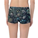 Pattern Flowers Plants Leaves Boyleg Bikini Bottoms View2