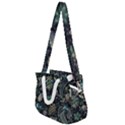 Pattern Flowers Plants Leaves Rope Handles Shoulder Strap Bag View1