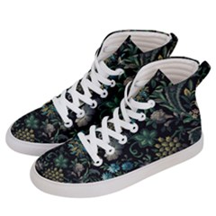 Pattern Flowers Plants Leaves Women s Hi-top Skate Sneakers by Posterlux