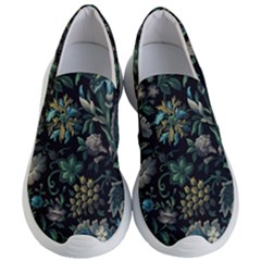 Pattern Flowers Plants Leaves Women s Lightweight Slip Ons