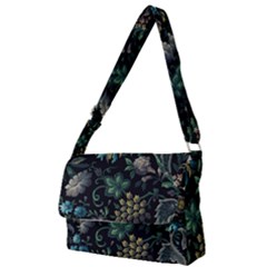 Pattern Flowers Plants Leaves Full Print Messenger Bag (s)