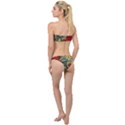 Pattern Shape Colorful Flower Leaves Classic Bandeau Bikini Set View2