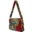 Pattern Shape Colorful Flower Leaves Full Print Messenger Bag (S) View2