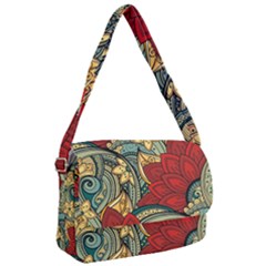 Pattern Shape Colorful Flower Leaves Courier Bag