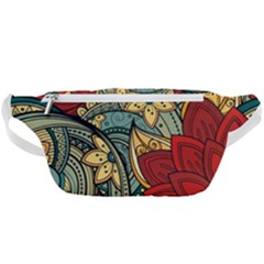 Pattern Shape Colorful Flower Leaves Waist Bag 