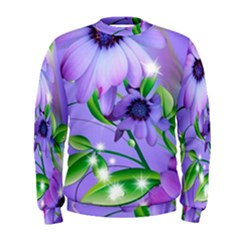 Purple Flower Nature Men s Sweatshirt by Posterlux