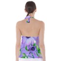 Purple Flower Nature Tie Back Tankini Top View2