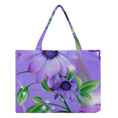 Purple Flower Nature Medium Tote Bag by Posterlux