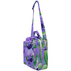 Purple Flower Nature Crossbody Day Bag