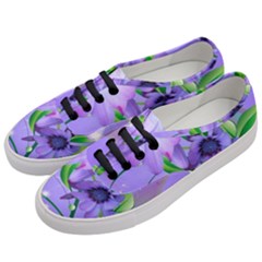 Purple Flower Nature Women s Classic Low Top Sneakers