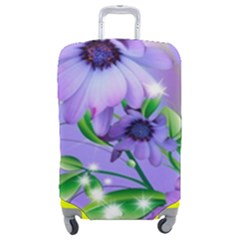 Purple Flower Nature Luggage Cover (medium)