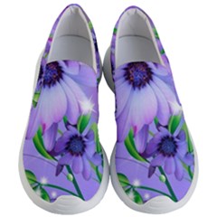 Purple Flower Nature Women s Lightweight Slip Ons