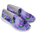 Purple Flower Nature Women s Lightweight Slip Ons View3