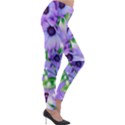 Purple Flower Nature Lightweight Velour Leggings View4