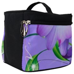 Purple Flower Nature Make Up Travel Bag (big)