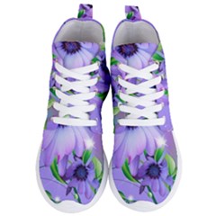 Purple Flower Nature Women s Lightweight High Top Sneakers