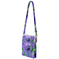 Purple Flower Nature Multi Function Travel Bag