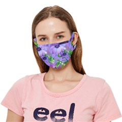 Purple Flower Nature Crease Cloth Face Mask (adult) by Posterlux