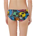 Funky Alien Pattern Abstract Colourful Drawing Classic Bikini Bottoms View2