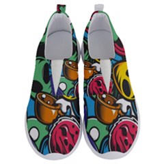 Funky Alien Pattern Abstract Colourful Drawing No Lace Lightweight Shoes by Posterlux