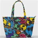 Funky Alien Pattern Abstract Colourful Drawing Back Pocket Shoulder Bag  View1