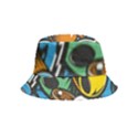 Funky Alien Pattern Abstract Colourful Drawing Inside Out Bucket Hat (Kids) View1