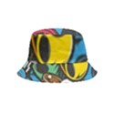 Funky Alien Pattern Abstract Colourful Drawing Inside Out Bucket Hat (Kids) View2