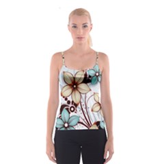 Flowers Flowers Pattern Spaghetti Strap Top