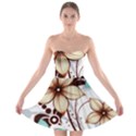 Flowers Flowers Pattern Strapless Bra Top Dress View1