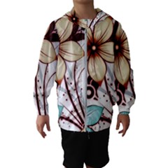 Flowers Flowers Pattern Kids  Hooded Windbreaker