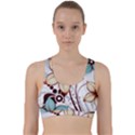 Flowers Flowers Pattern Back Weave Sports Bra View1