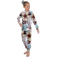 Flowers Flowers Pattern Kids  Long Sleeve Set  by Posterlux