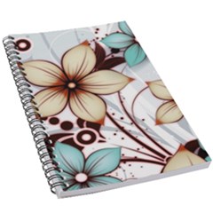 Flowers Flowers Pattern 5 5  X 8 5  Notebook