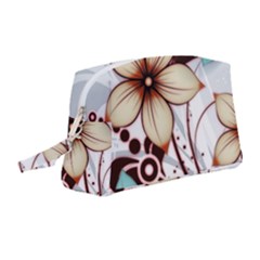 Flowers Flowers Pattern Wristlet Pouch Bag (medium)