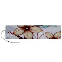 Flowers Flowers Pattern Roll Up Canvas Pencil Holder (l)