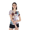 Flowers Flowers Pattern Back Cut Out Sport T-Shirt View2