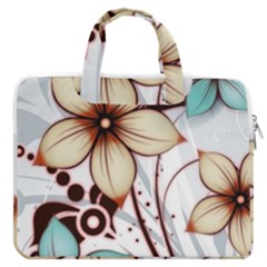 Flowers Flowers Pattern Macbook Pro 13  Double Pocket Laptop Bag