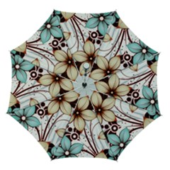 Flowers Flowers Pattern Automatic Folding Umbrella With Case (medium) by Posterlux