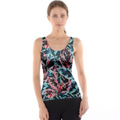 Leaves Pattern Patterns Colorful Women s Basic Tank Top