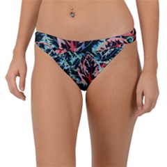 Leaves Pattern Patterns Colorful Band Bikini Bottoms