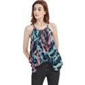 Leaves Pattern Patterns Colorful Flowy Camisole Tank Top View1