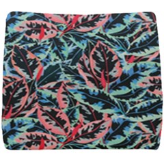 Leaves Pattern Patterns Colorful Seat Cushion by Posterlux