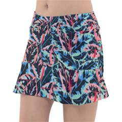 Leaves Pattern Patterns Colorful Classic Tennis Skirt