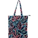 Leaves Pattern Patterns Colorful Double Zip Up Tote Bag View1